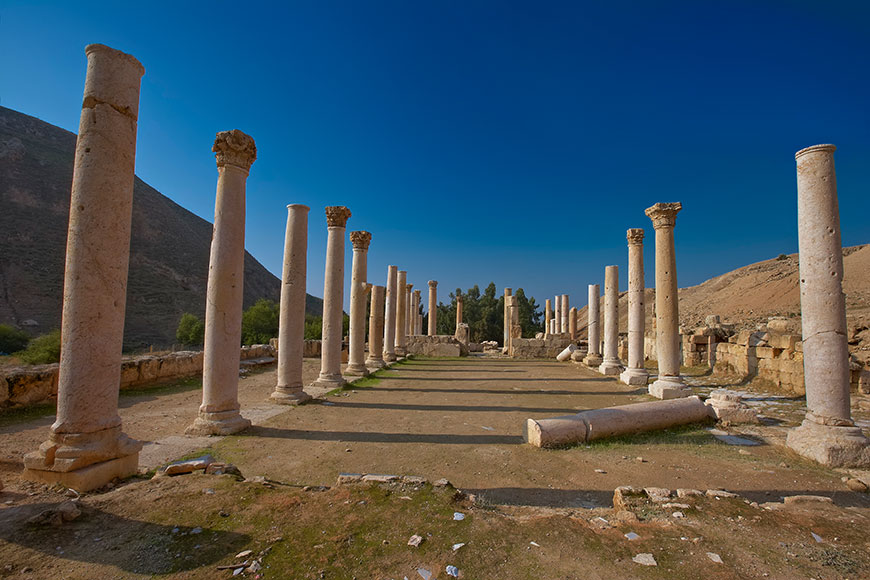 Temple in Pella, Jordan. The photo is part of the photographer's album entitled: “Macedonian Decapolis of Jordan. A photographic itinerary through the lens of Orestis Kourakis".