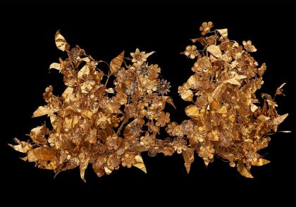 Χρυσό στεφάνι από το Getty Museum - Αρχαιολογικό Μουσείο Θεσσαλονίκης