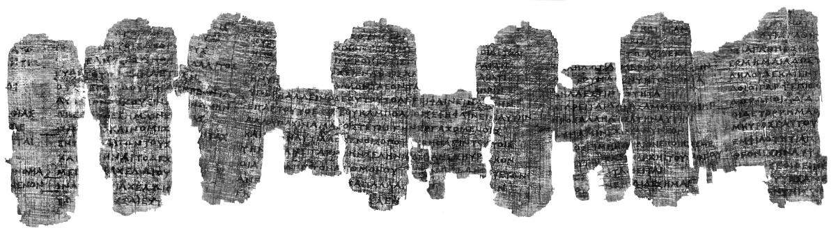 Derveni papyrus panoramic UV