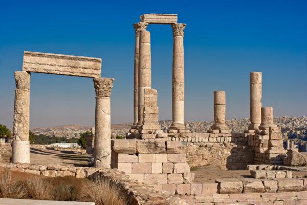 Temple of Hercules in Amman (Philadelphia), Jordan. The photo is part of the photographer's album entitled: “Macedonian Decapolis of Jordan. A photographic itinerary through the lens of Orestis Kourakis".